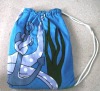 100% cotton drawstring towel bag; drawstring towel backpack