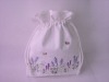 100% cotton embroidery drawstring bag promotional gifts bag,gift bag no minimum,cotton embroidered drawstring bags