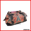 100% cotton ladys fashion leisure floral duffel bag for wholesale