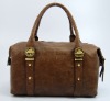 100% guaranteed brown leather lady tote bag