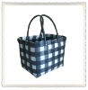 100%handmade PE woven color changing shopping bag