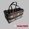 100%handmade colorful shiny PE plastic woven bag