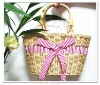 100%handwoven wicker handbag made by hand,eco-friendly