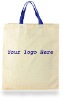 100% organic cotton reusable shopping bag