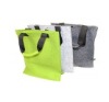 100% recyclable green black fashion felt bag