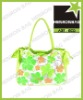 100% recycle Green string summer beach bag