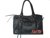 1009101 black large young ladies shoulder bags handbag