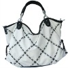 100912 white modern PU leather bag