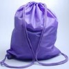 10OZ polyester cotton drastring backpack bag/outside packing bag for ball