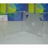 10mm jewel clear double CD case