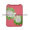 11" pink neoprenre bag/sleeve for ebook, soft and flexible