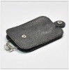 11013 Black Car Key Holder In Genuine Leather