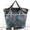 116*blueB011408) fashion gils big bag canvas with pu