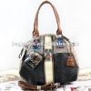 (118033-2black122304)the crocodile lines whith ostrich grain high-grade fashionable woman bag