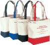 12 oz Cotton Tote w/ Velcro Closure and inner Zippered pocket ,Sport tote bag,promotional bag,fashion bag ,handbag