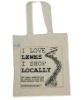 120 GSM LONG HANDLE COTTON SHOPPING BAG