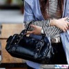 1203-BK BibuBibu stylish leather handbag pu handbag