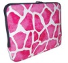 13.3" pink giraffe floral neoprene laptop sleeve