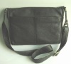 13" genuine leather laptop messenger bag for man