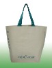 130gsm PP woven green handbag