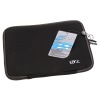 14" Black Neoprene Laptop Case with hangtag double zipper