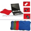 14 neoprene laptop sleeve/computer bag/notebook case,with zip & outside pocket,red