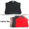 14" tote neoprene laptop sleeve/ bag with handle, black