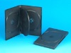 14MM DVD CASE FOR 4 DVDs WITH INSERT TRAY, BLACK(YD-037-B)