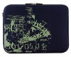 15.4" blue illusion neoprene laptop computer sleeve