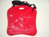 15" red  neoprene laptop bag