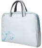 16" white PVC portable laptop bag