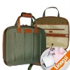 1680D coated EVA laptop briefcase with leather hanlde