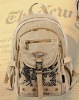 17.5 Inch Canvas Big lock school back pack