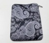 17" neoprene sleeve with damask printing