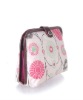 190T pink toiletry bag with lamination for travelling and waterproof
