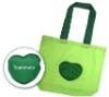 190T polyester folding bag with pouch