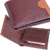 2 Fold mens wallet with coin pouch