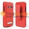 2-IN-1 Rubberized Combo Holster for HTC EVO 4G with Belt Clip and Stand