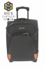 2-Wheel PU Leather Built-in Aluminum Trolley Travelling Luggage