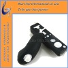 2 in 1 contronller Skidproof Silicone case for Wii ---black