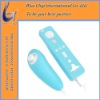 2 in 1 contronller Skidproof Silicone case for Wii ---blue