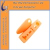 2 in 1 contronller Skidproof Silicone case for Wii ---orange