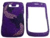 2 pieces Shining Purple Diamond Hard Mobile Phone Case for iPhone 3 / 3S