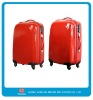 20 inch PC red colour lady trolley case with trick lock