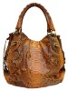 2010 Fashion Exotic skin lady Hobo bag,python skin handbag,fashion handbag,women bag