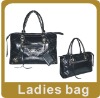 2010 New Fashion Black PU Ladies' Laptop Handbag J034-1