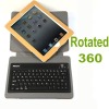 2010 Newest Rotatable Design for Ipad 2  leather case Keyboard