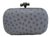 2010 Ostrich skin clutch bag, evening bag,purse,bag,fashion bag,designer bag