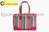 2010 colorful  stripe ladies tote bag