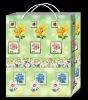 2010 flower printed and lovely pp colth or gift carry bag